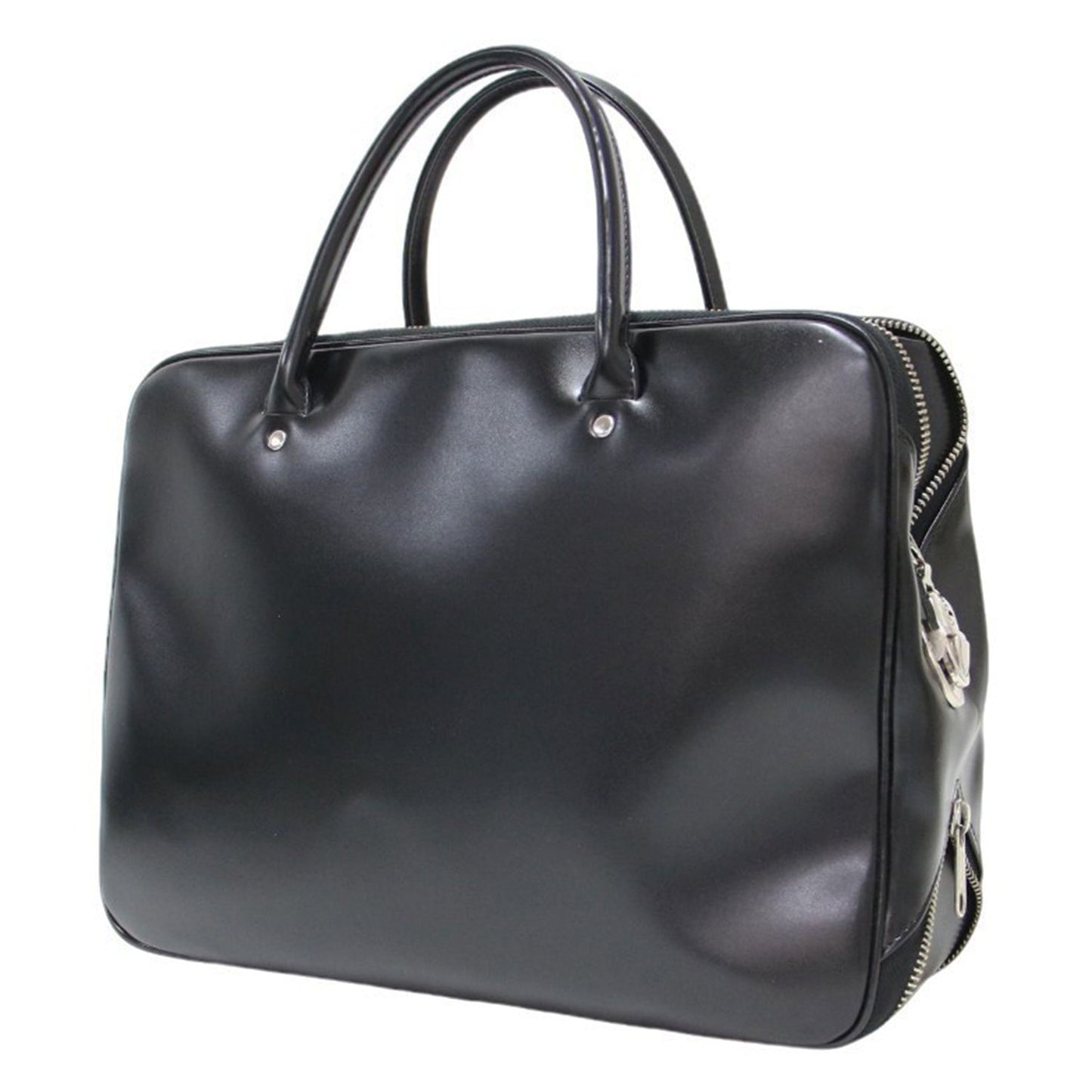 ダブルジップ バッグ OZ-K209 / ハンドバッグ 底ジップ 合成皮革 フェイクレザー