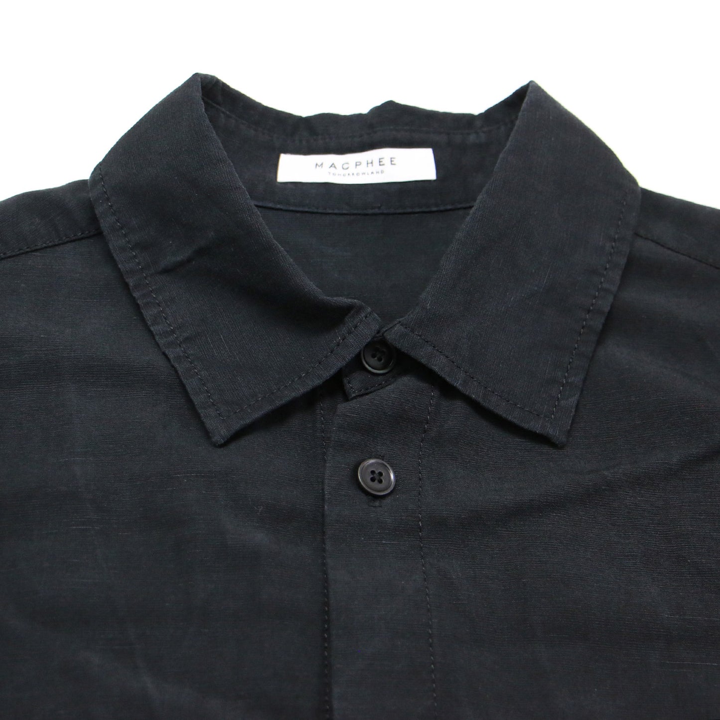 21春夏 セルロース リネン コットン オーバーサイズド シャツ / 長袖 フラップポケット