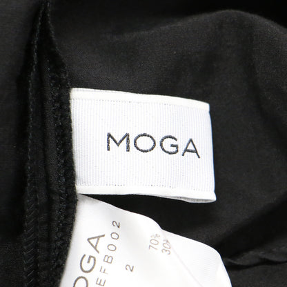 コットン シルク ローン ブラウス / シャツ フレンチスリーブ フリルカラー スモッキング ギャザー Aライン