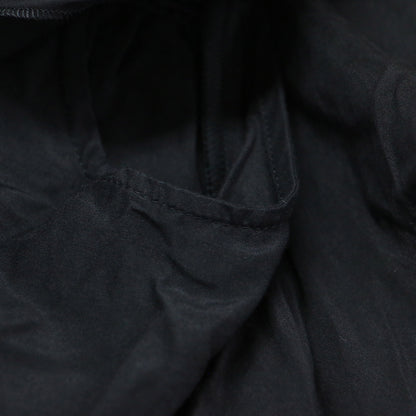 コットン シルク ローン ブラウス / シャツ フレンチスリーブ フリルカラー スモッキング ギャザー Aライン