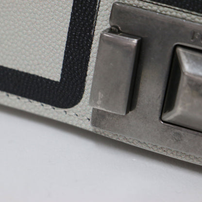 MIMI ミニクロスボディ バッグ / ショルダーバッグ レザー チェーン 斜め掛け 肩掛け 2WAY バイカラー