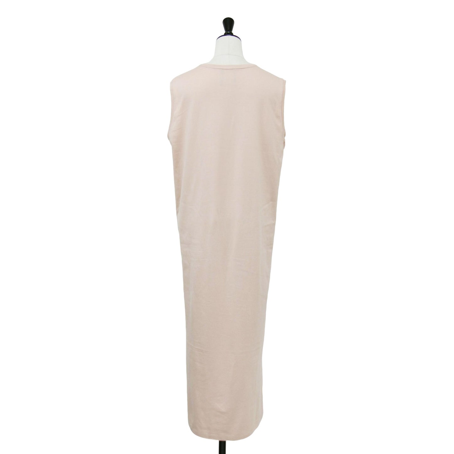コットン タンクトップ ドレス / SUVIN 60/2 TANK TOP DRESS ワンピース ノースリーブ クルーネック ロング丈