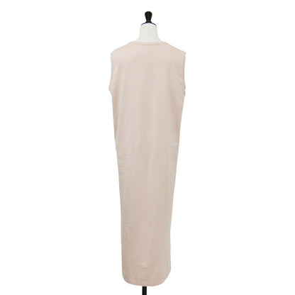 コットン タンクトップ ドレス / SUVIN 60/2 TANK TOP DRESS ワンピース ノースリーブ クルーネック ロング丈