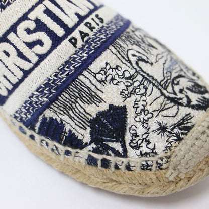 ジャガード エスパドリーユ / Granville スリッポン フラットシューズ エンブロイダリー 刺繍