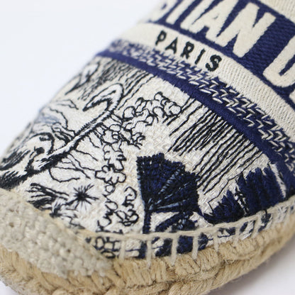 ジャガード エスパドリーユ / Granville スリッポン フラットシューズ エンブロイダリー 刺繍
