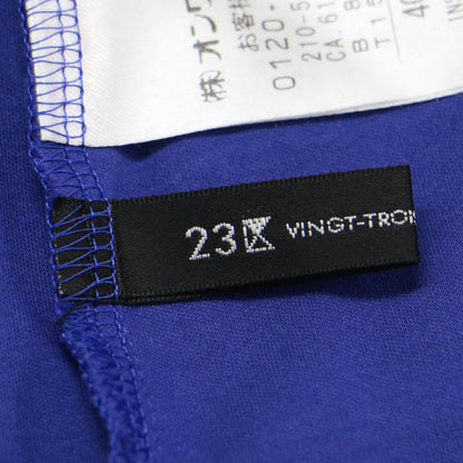 24春夏 スムース コンビ ジャージー ランタンスリーブ カットソー / Tシャツ 五分袖 ボートネック コットン