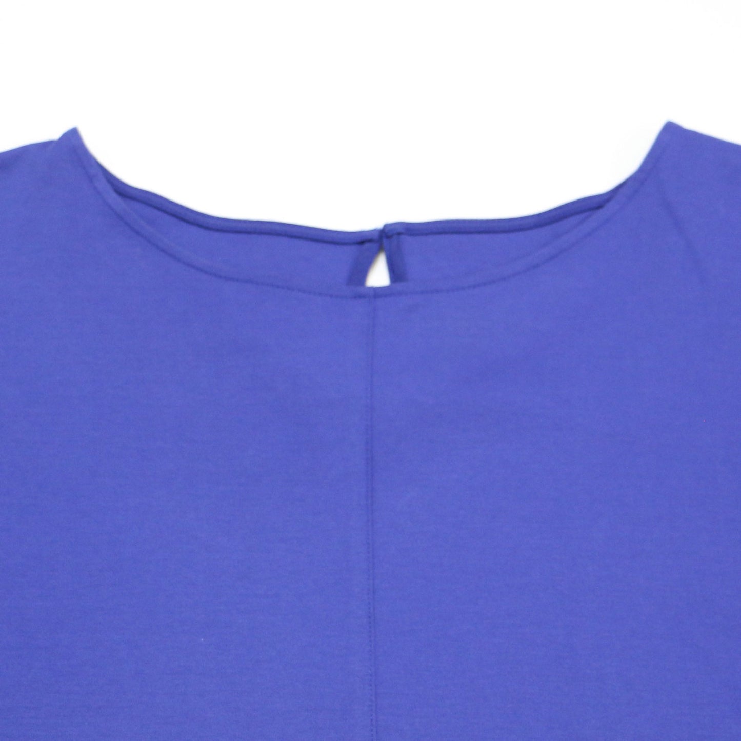 24春夏 スムース コンビ ジャージー ランタンスリーブ カットソー / Tシャツ 五分袖 ボートネック コットン