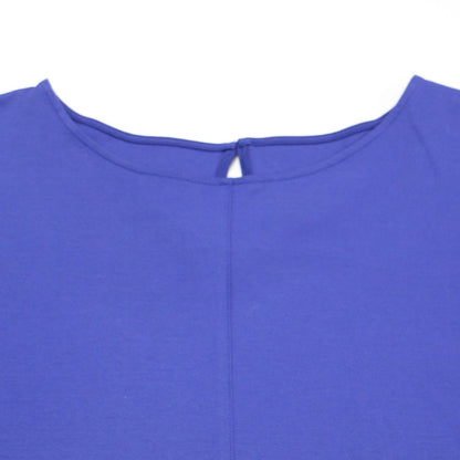 24春夏 スムース コンビ ジャージー ランタンスリーブ カットソー / Tシャツ 五分袖 ボートネック コットン