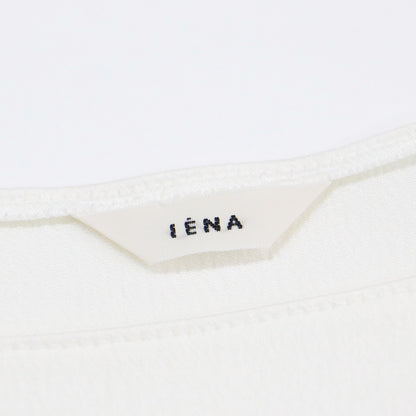 サテン ボートネック フレンチスリーブ ブラウス / プルオーバー ボックスシルエット