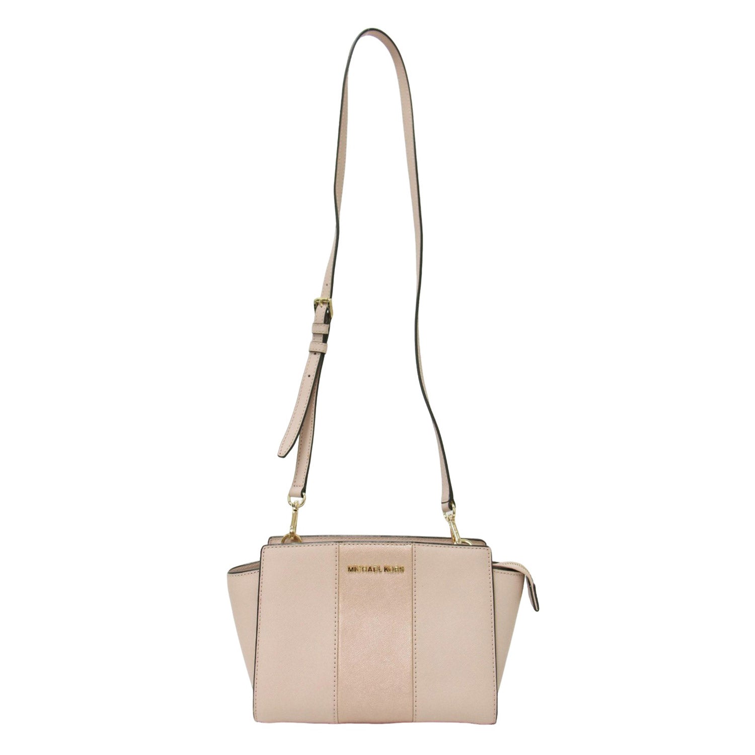 MICHAEL KORS (マイケルコース) メタリック レザー コンビ ショルダー  