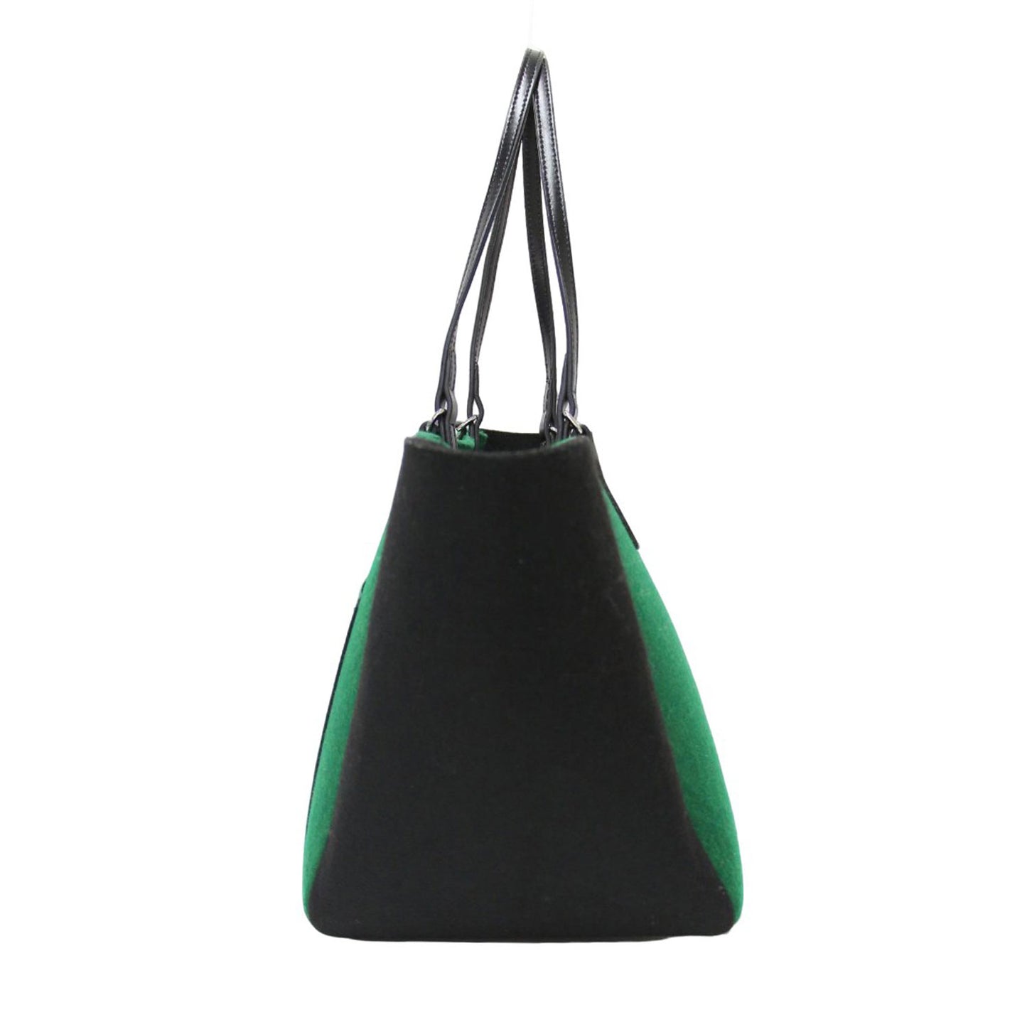 レザー フェルト コンビ トート バッグ / 肩掛け ショルダーバッグ 2WAY