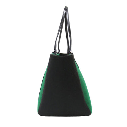 レザー フェルト コンビ トート バッグ / 肩掛け ショルダーバッグ 2WAY