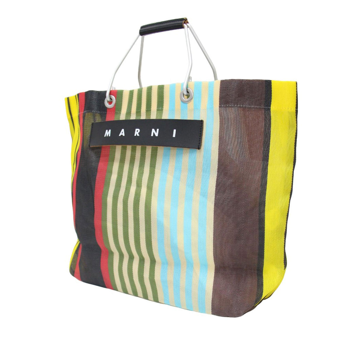 MARNI (マルニ) FLOWER CAFE ストライプ トートバッグ / メッシュ 