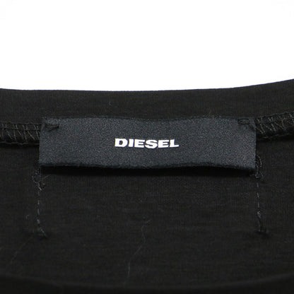 ノースリーブ Tシャツ ワンピース / COPYRIGHT DIESEL IND 2019 ミニ丈 クルーネック 刺繍 コットン