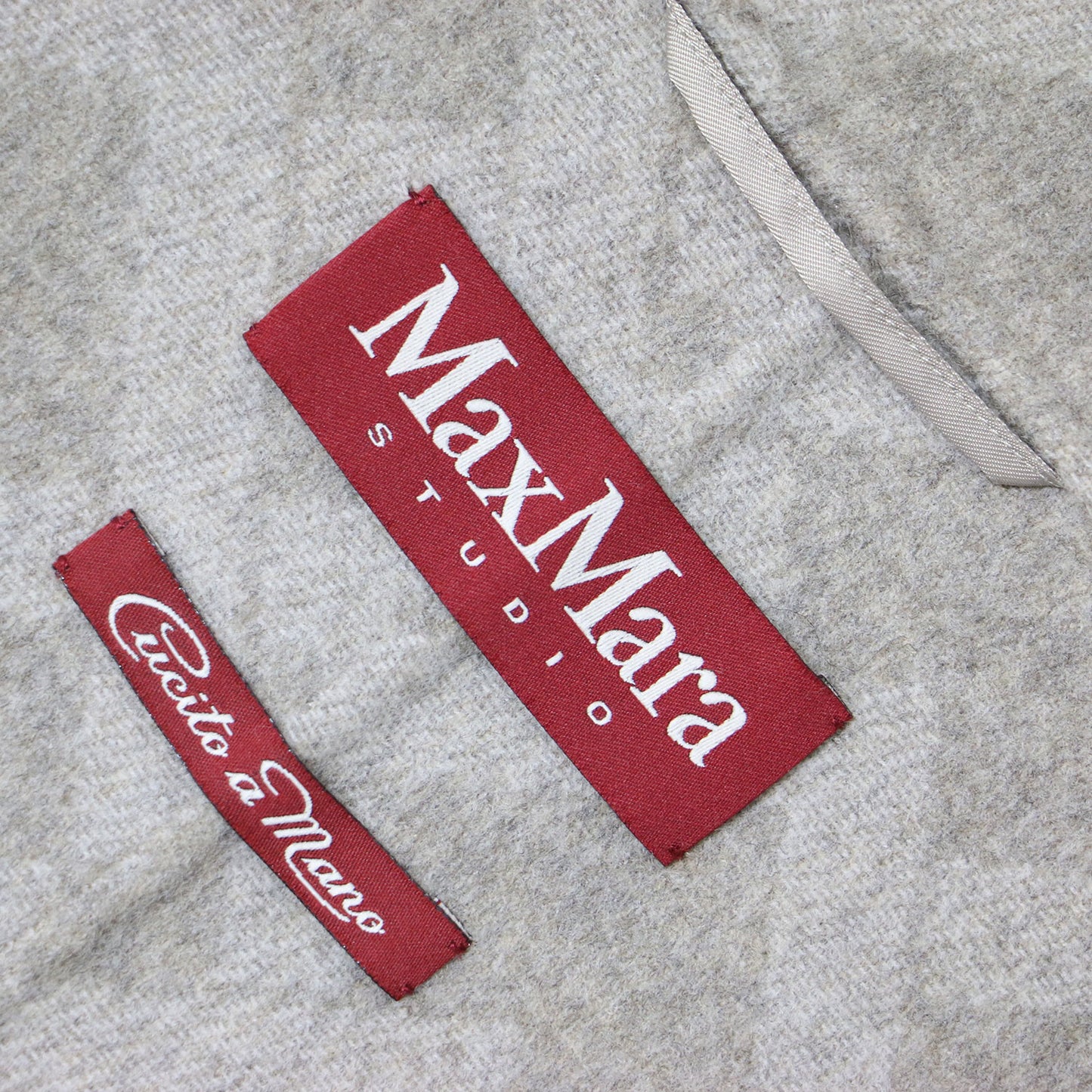 ダブルフェイス フード  ロング コート / Cucito A Mano ジップアップ ウール カシミヤ