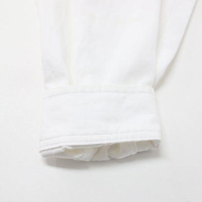 ラッフル 刺繍 シャツ / ブラウス 長袖 エンブロイダリー フリル ギャザー コットン