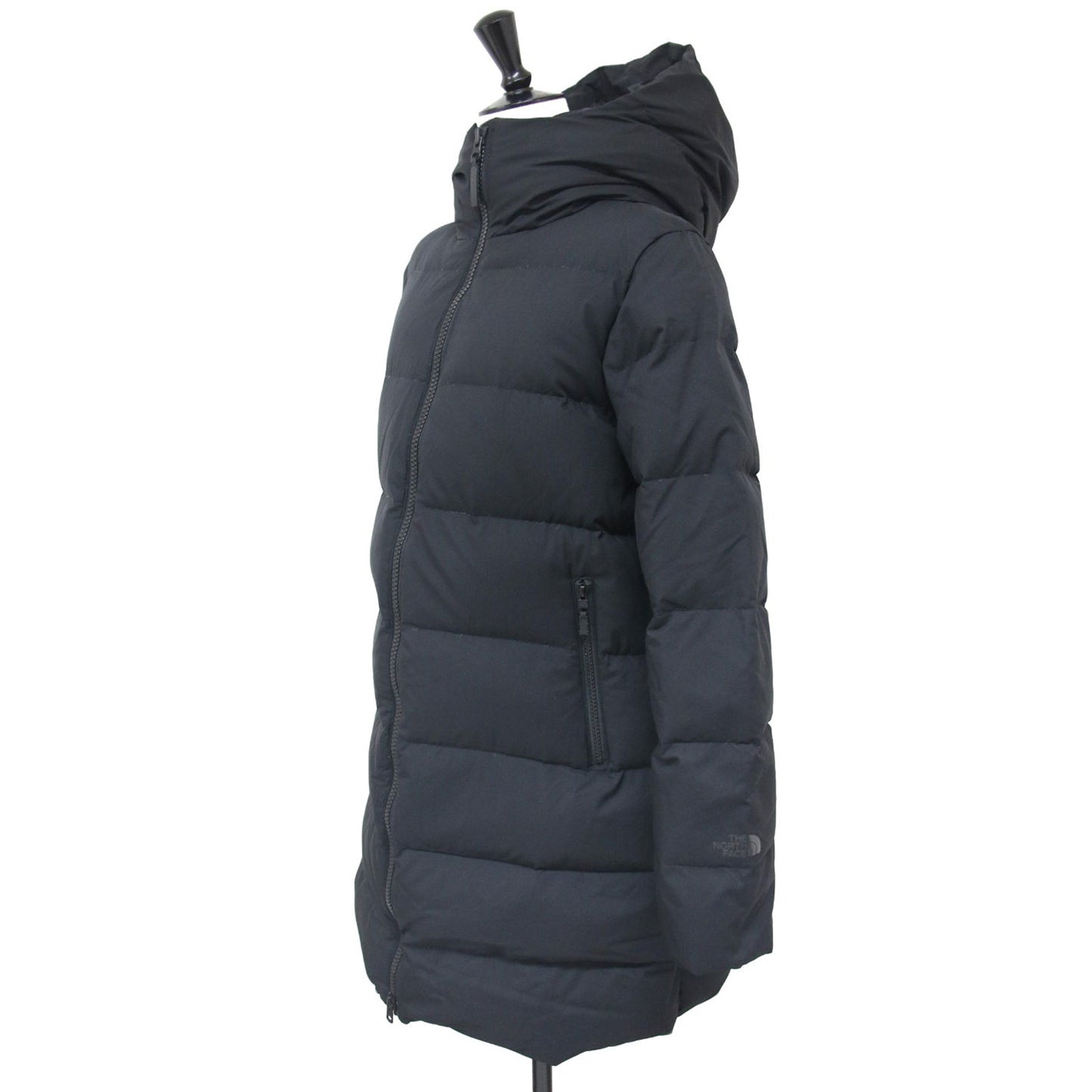 ウインドストッパー ダウン シェル コート NDW91864 / ロング丈 フード ロゴ ナイロン