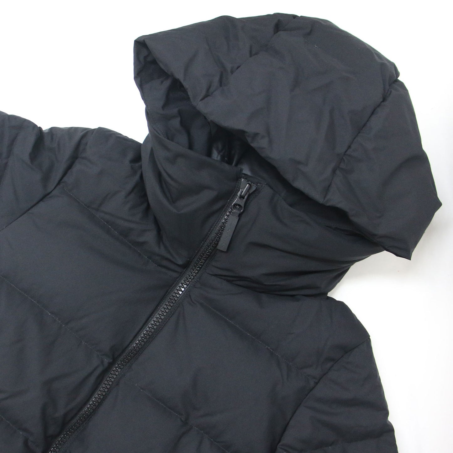 ウインドストッパー ダウン シェル コート NDW91864 / ロング丈 フード ロゴ ナイロン