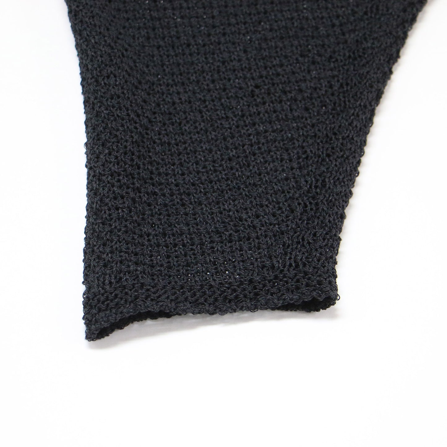 24春夏 ペーパーヤーン カノコ ショート丈 プルオーバー / ニット 長袖 ボートネック ペーパーヤーン