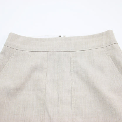 20春夏 ポケット付き タイト スカート / ロング丈 スリット リネン