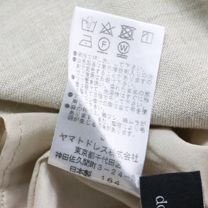 20春夏 ポケット付き タイト スカート / ロング丈 スリット リネン