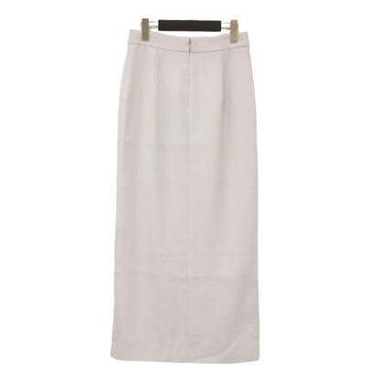 23春夏 ダブルクロス タイト マキシ スカート / ペンシルスカート ロング丈 スリット