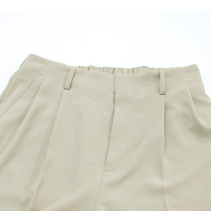 24春夏 COLLAGE ジャージ スリム テーパード パンツ / センタープレス ウエストゴム ウォッシャブル