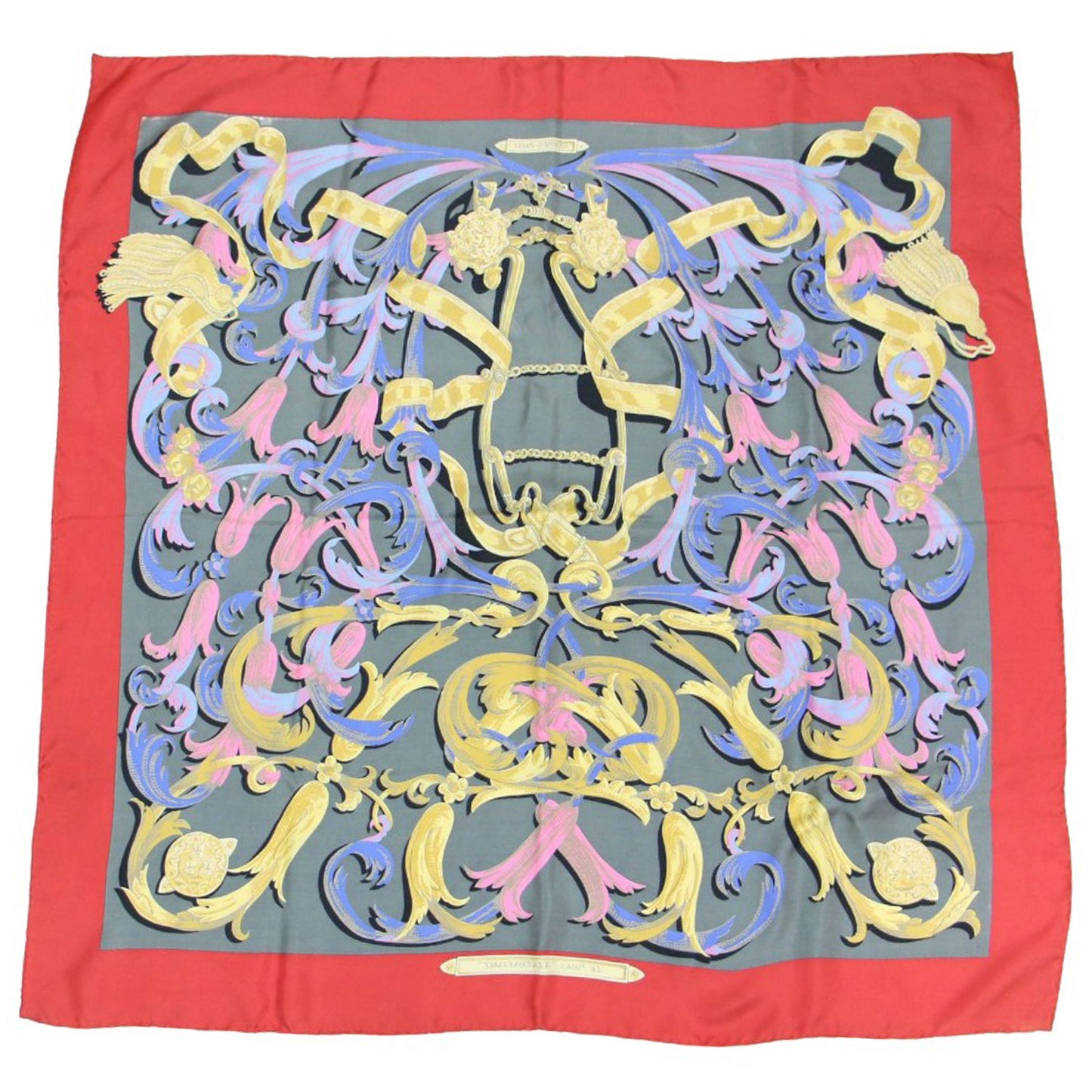 カレ90 シルク スカーフ / LE MORS A LA CONETABLE 轡の気品 大判 正方形