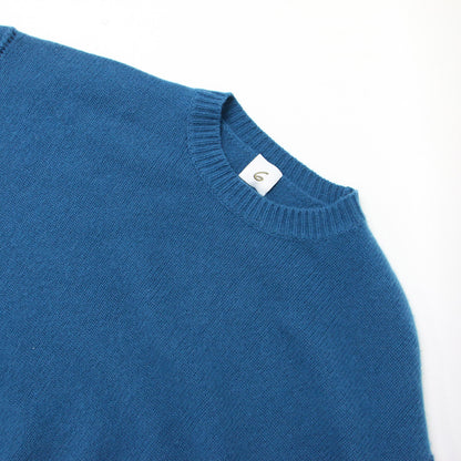 カシミヤ クルーネック ニット プルオーバー / CASHMERE CREW NECK KNIT PULLOVER セーター 長袖 ドロップショルダー