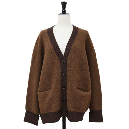 エーピーストゥディオ ビッグニットカーディガン リブ 長袖 Vネック  