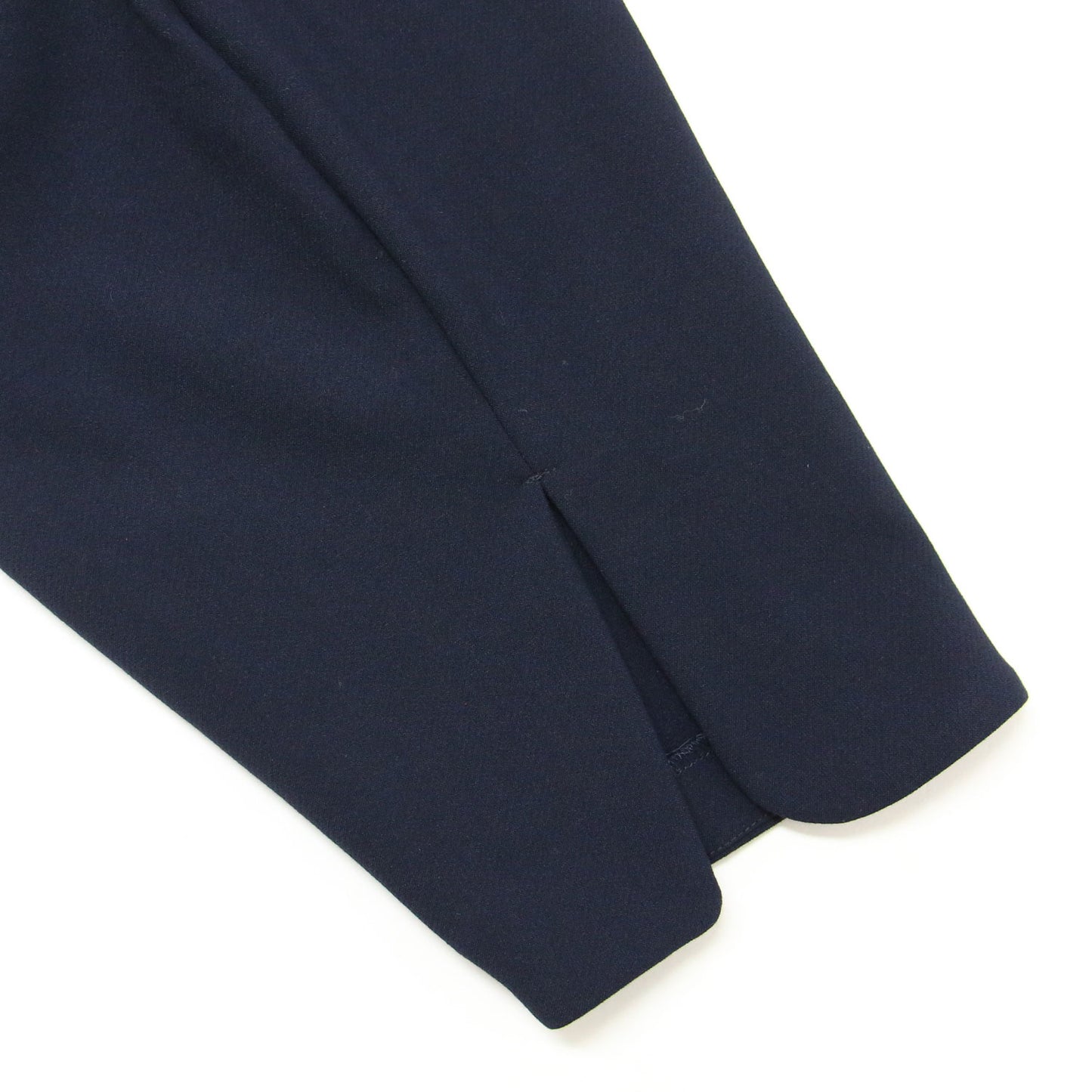 ダブルクロス ランダムヘム チュニック / ブラウス クルーネック 長袖 アシンメトリー