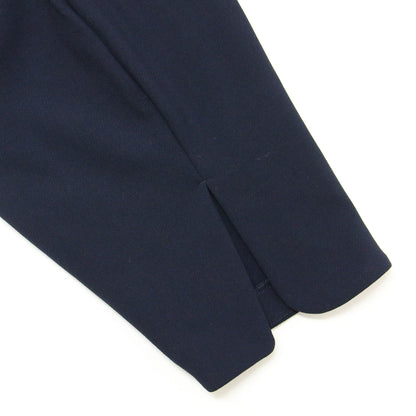 ダブルクロス ランダムヘム チュニック / ブラウス クルーネック 長袖 アシンメトリー