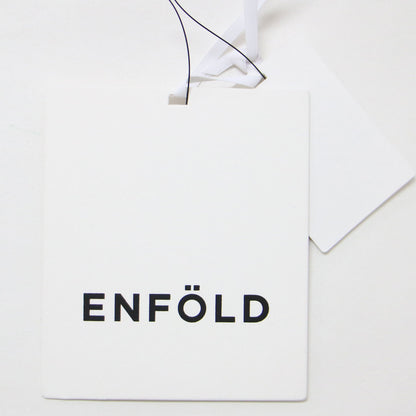 ダブルクロス ランダムヘム チュニック / ブラウス クルーネック 長袖 アシンメトリー