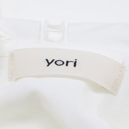 スカラップカラー カットソー / ブラウス 半袖 オーバーサイズ リボン