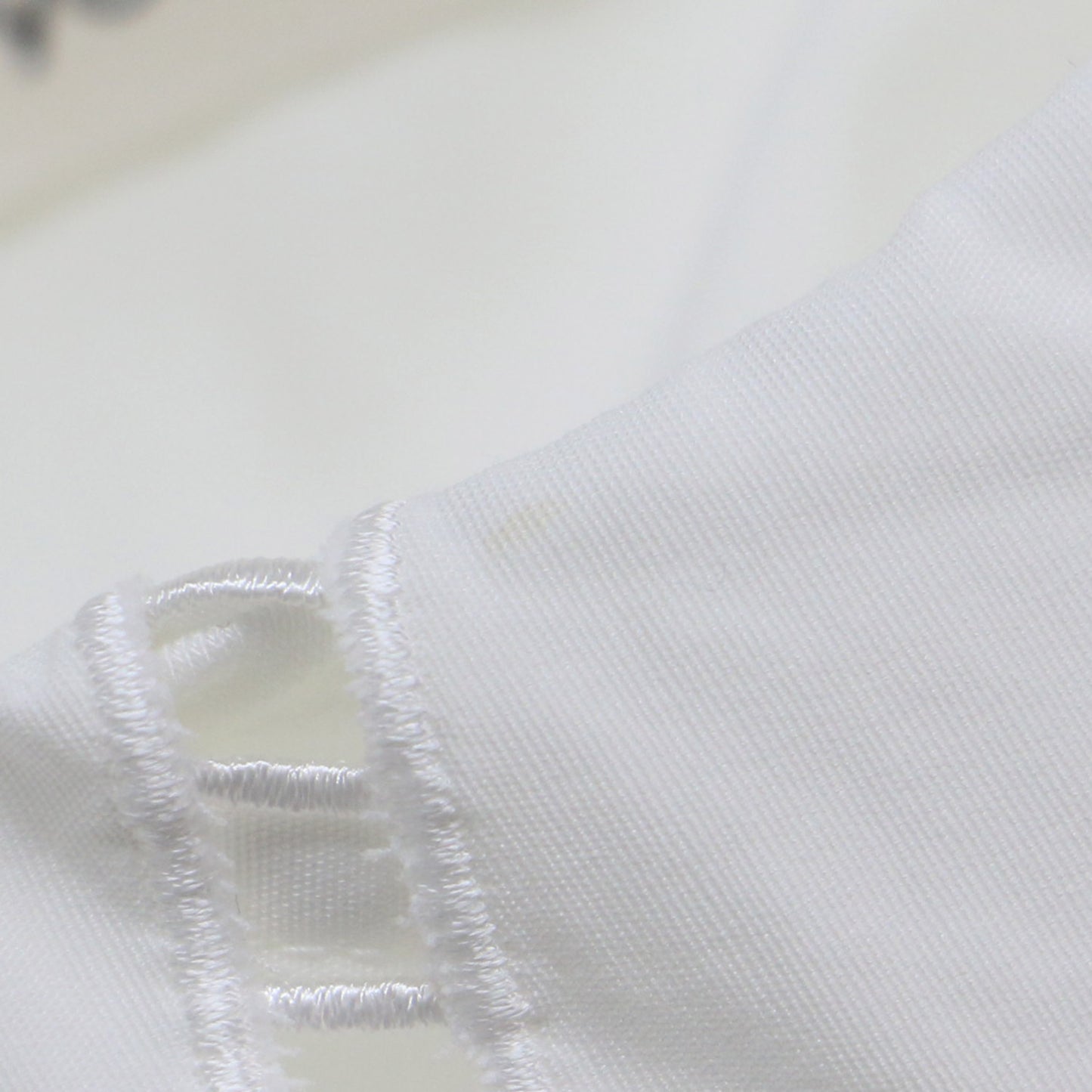 スカラップカラー カットソー / ブラウス 半袖 オーバーサイズ リボン