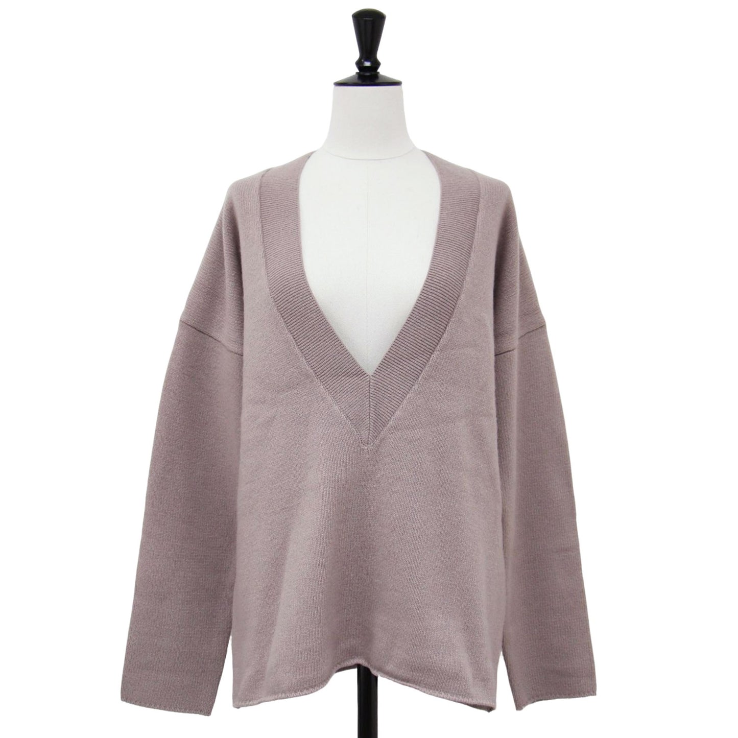 ディープV ニット / セーター プルオーバー Vネック ミドルゲージ ウール