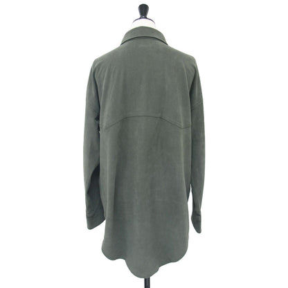 フェイクスエード ウエスタン シャツ / 長袖 エコレザー ストレッチ