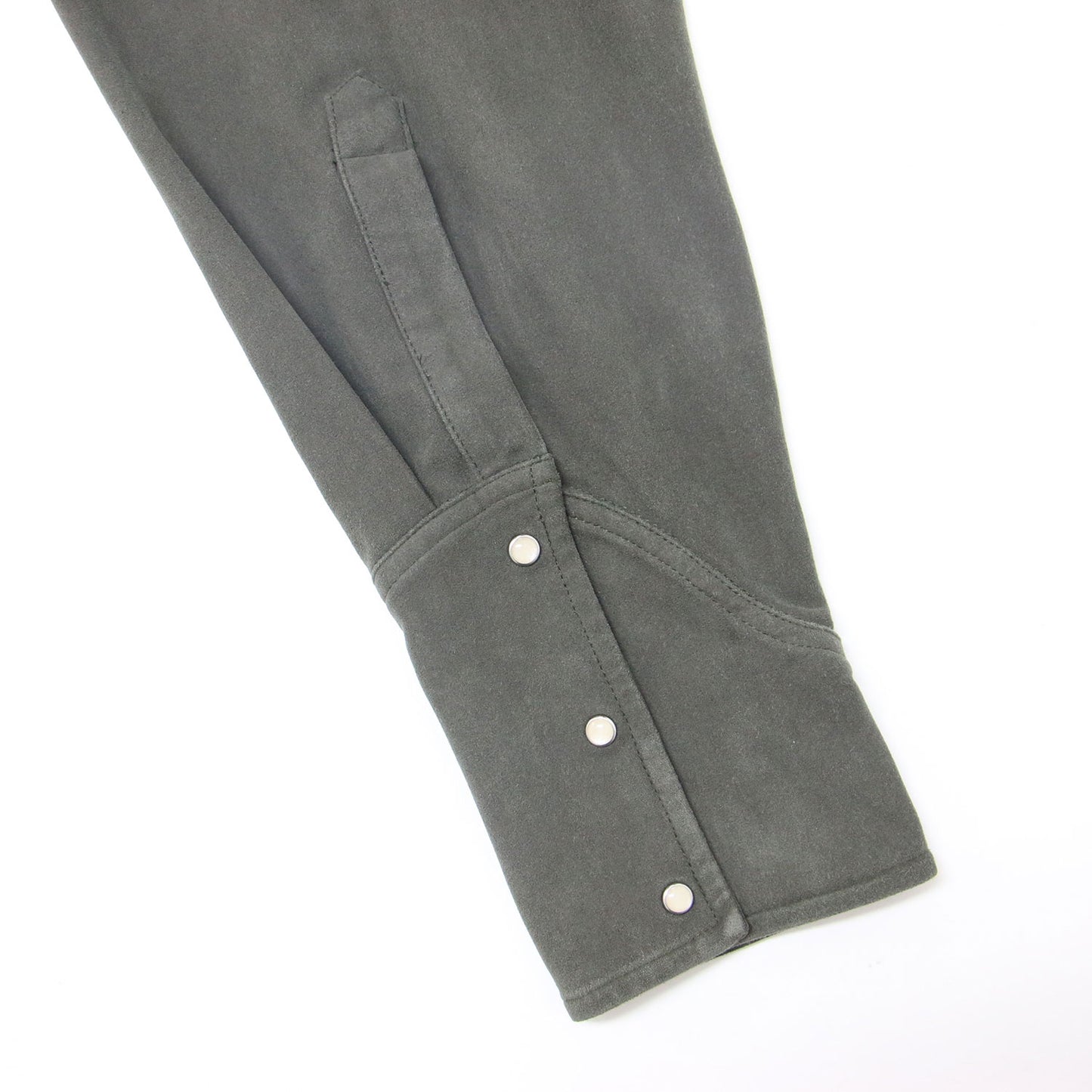 フェイクスエード ウエスタン シャツ / 長袖 エコレザー ストレッチ