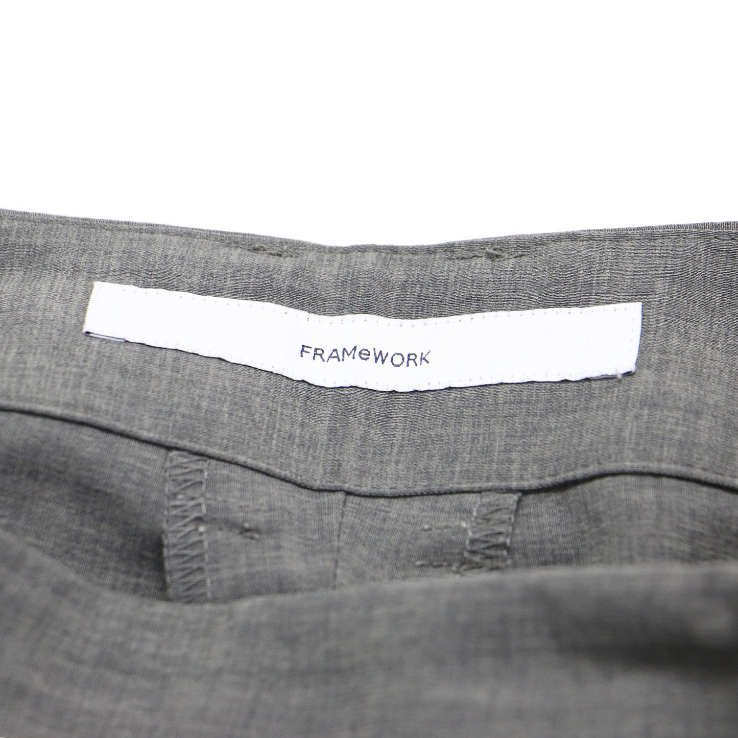 24春夏 撥水 強撚 ポリエステル ラップ ワイド パンツ / タック ハイウエスト