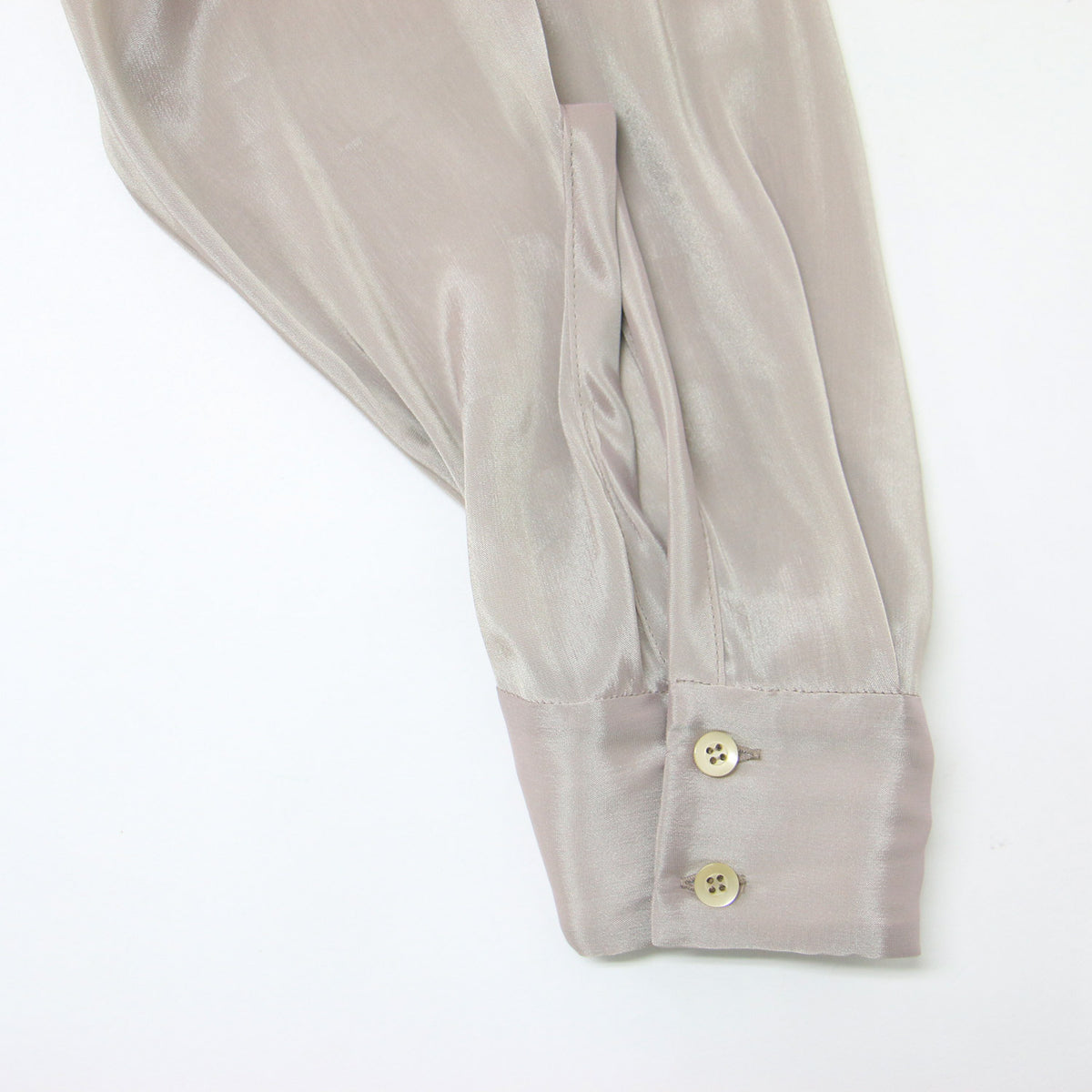 シャンブレー ルーズ シャツ / CHAMBRAY LOOSE SHIRT 長袖 光沢 オーバーサイズ スリット