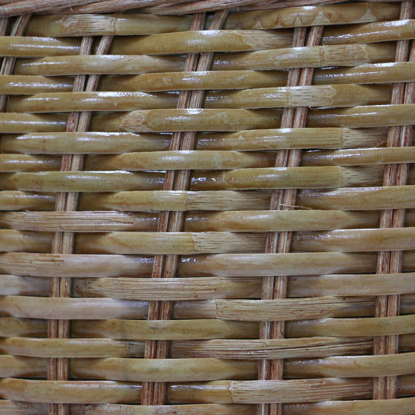 ラタン メタルハンドル バッグ / かご ショルダー 2WAY バケツ型