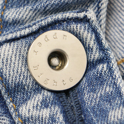 カットオフ フレア デニム パンツ 195557 / THE SHOE ストレッチ USED加工 コットン