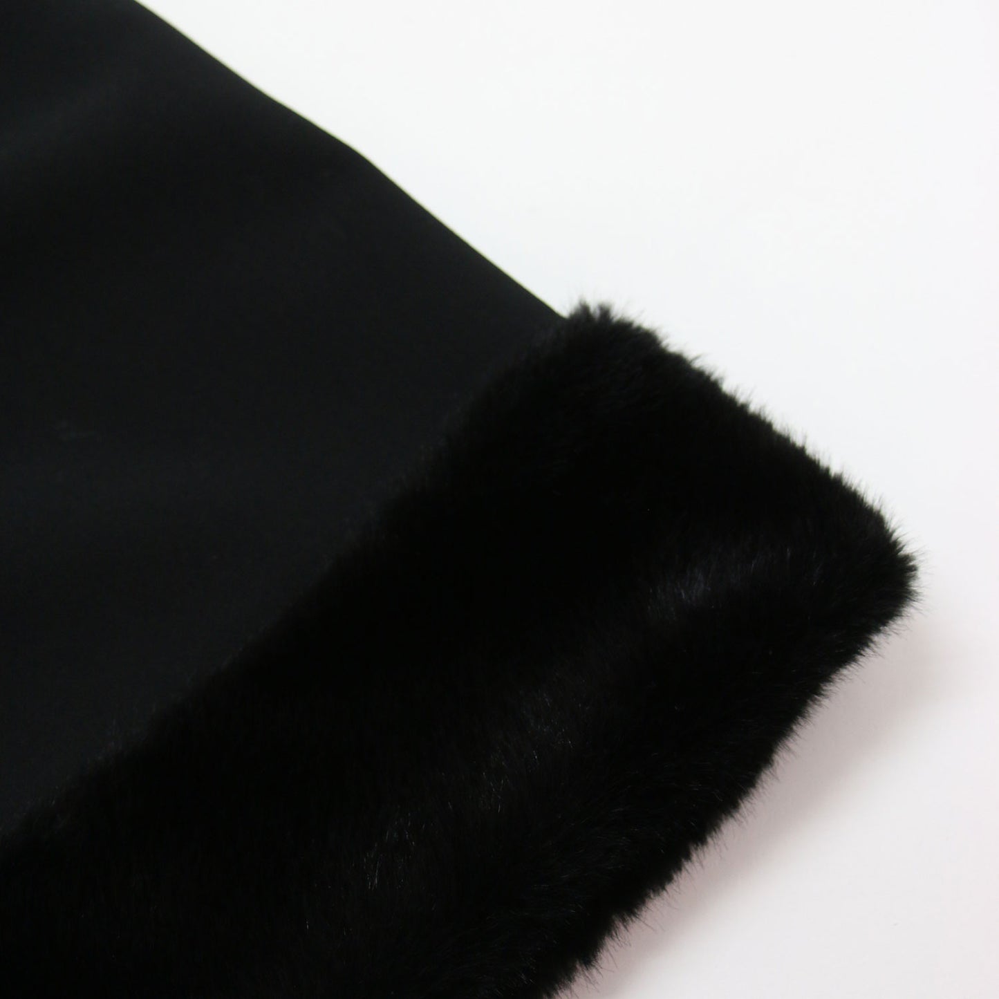 24秋冬 裾ファー ミニ ワンピース CWFO244104 / ノースリーブ Aライン フェイクファー