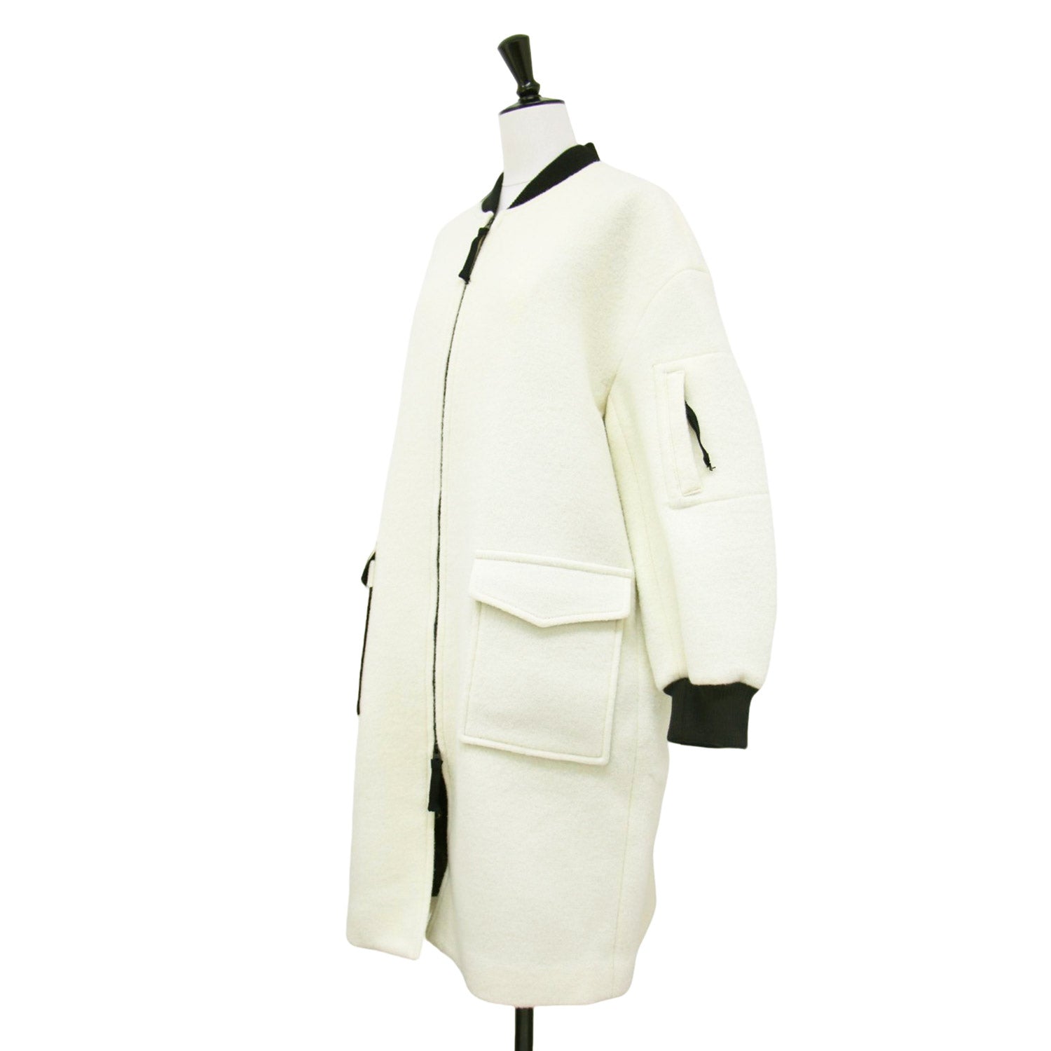 VERMEIL par iena 63, woolモッサZIPコート