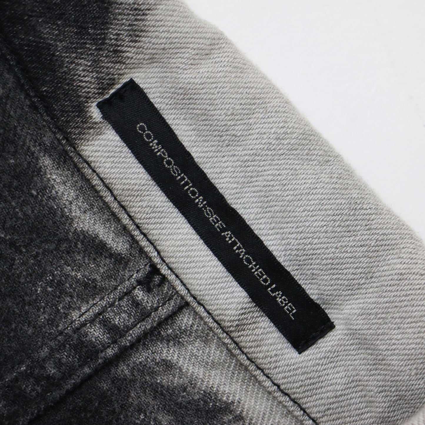 24春夏 デニム ロング コート YS-J02-014 / ブリーチ加工 ベルト コットン