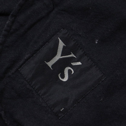 24春夏 デニム ロング コート YS-J02-014 / ブリーチ加工 ベルト コットン