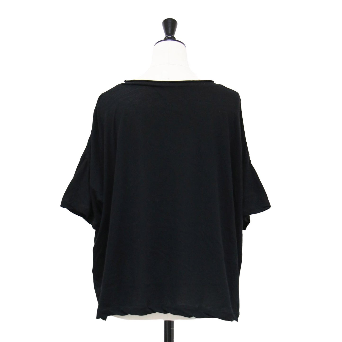 Ys 24春夏 シアー コットン ワイド Tシャツ / 半袖 ボートネック