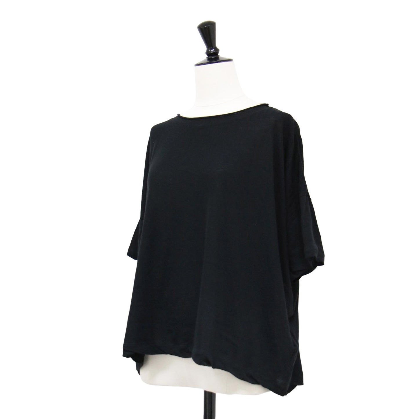 Ys 24春夏 シアー コットン ワイド Tシャツ / 半袖 ボートネック