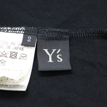 Ys 24春夏 シアー コットン ワイド Tシャツ / 半袖 ボートネック