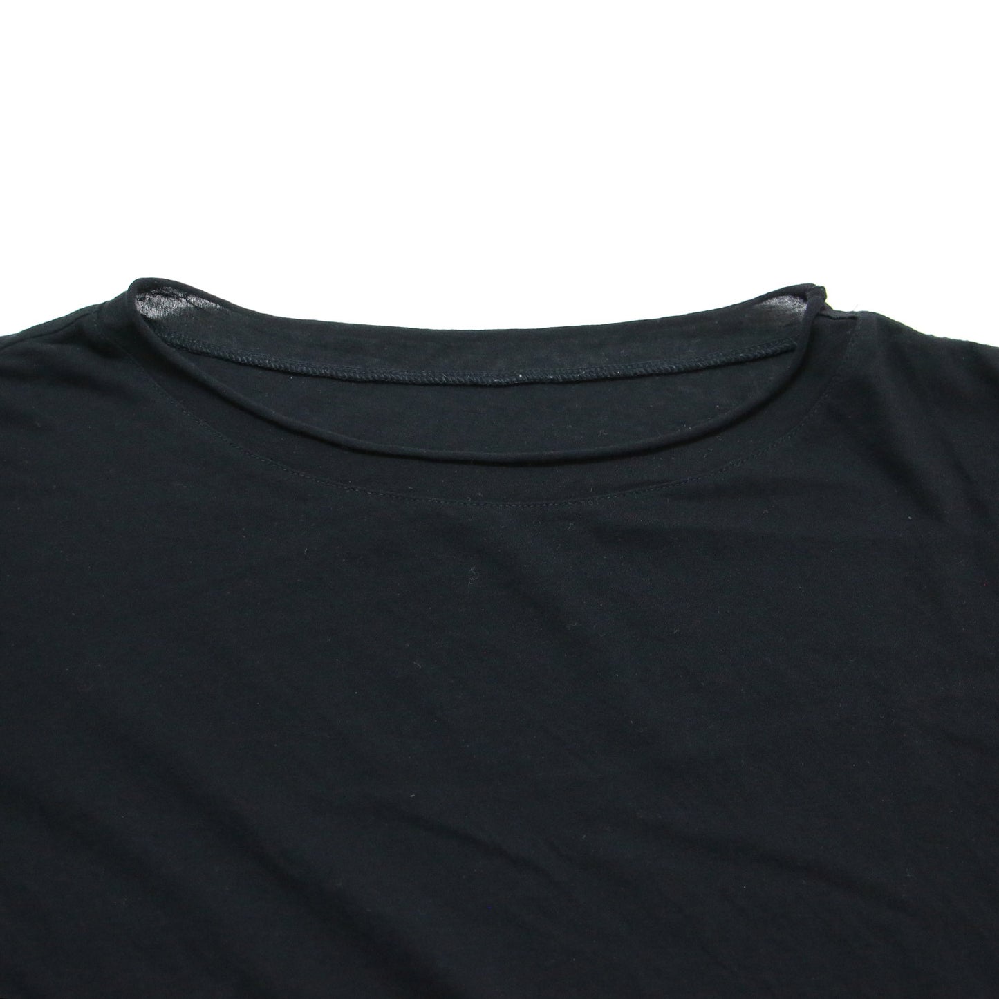 Ys 24春夏 シアー コットン ワイド Tシャツ / 半袖 ボートネック